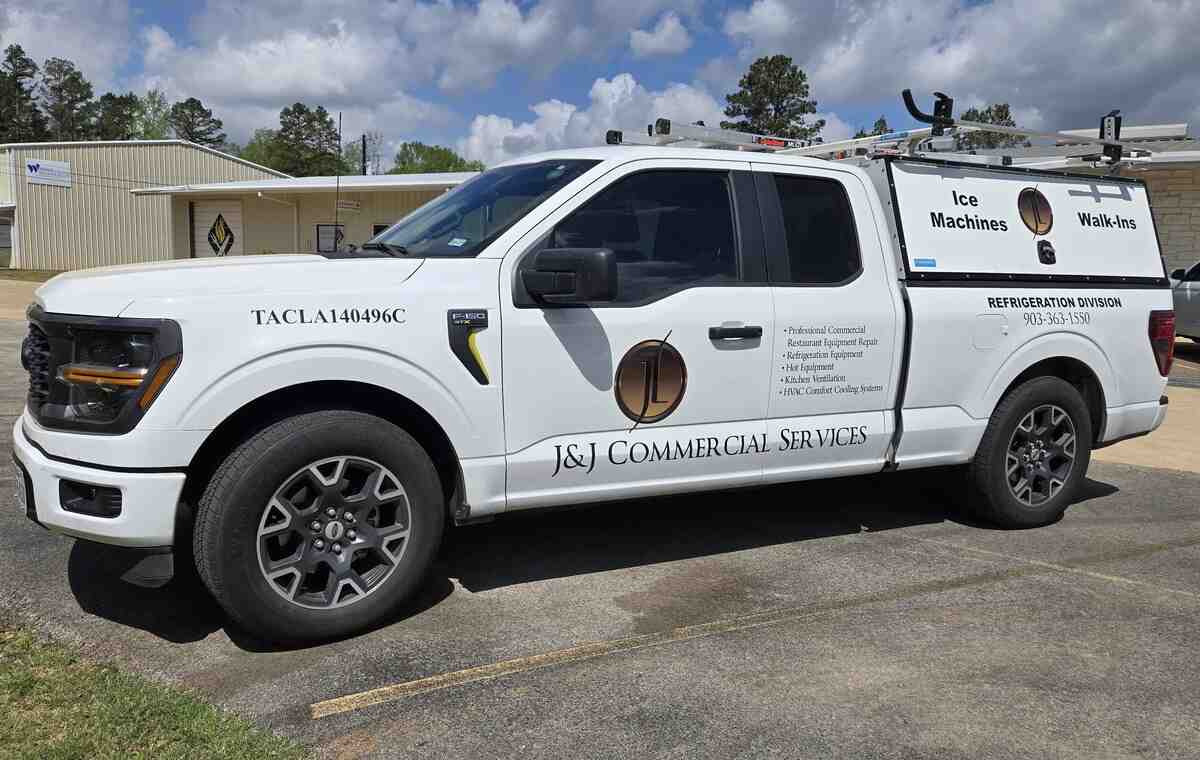 J&J Commercial Services Refrigeration Division Truck