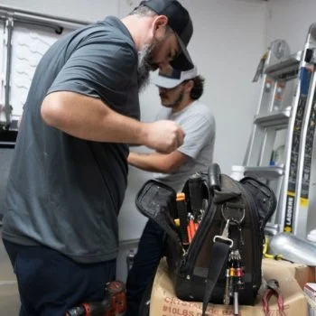 J&J Commercial Services work in a workshop