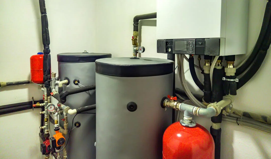 commercial boiler systems in the boiler room